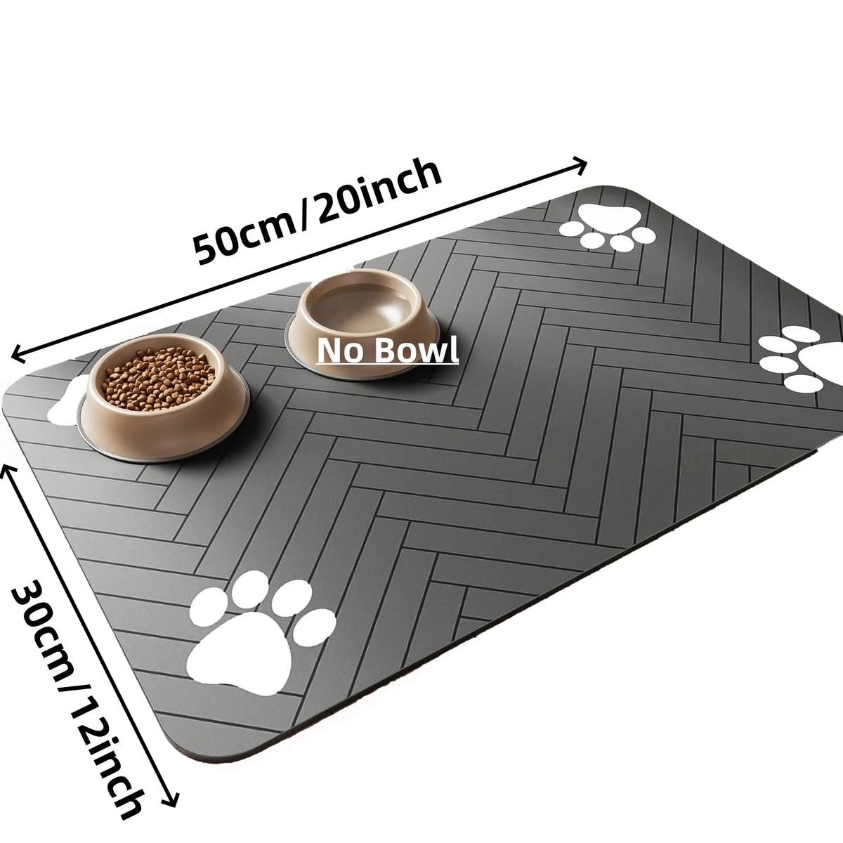 Absorbent Pet Placemat For Food and Water Dish