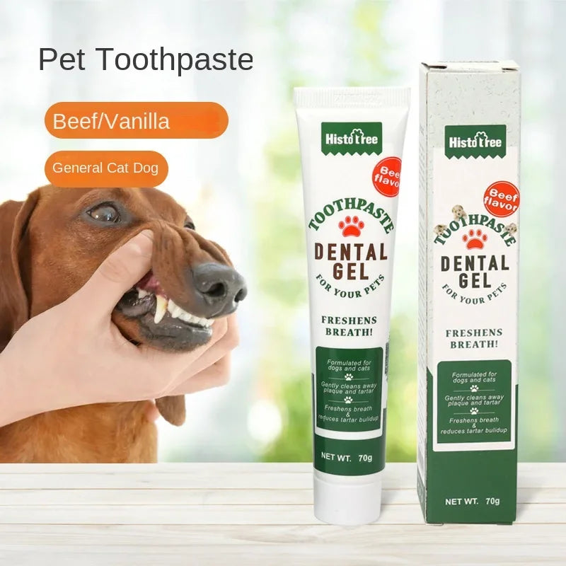 Pet Toothpaste Oral Cleaning Products Cat Toothpaste Beef Flavor