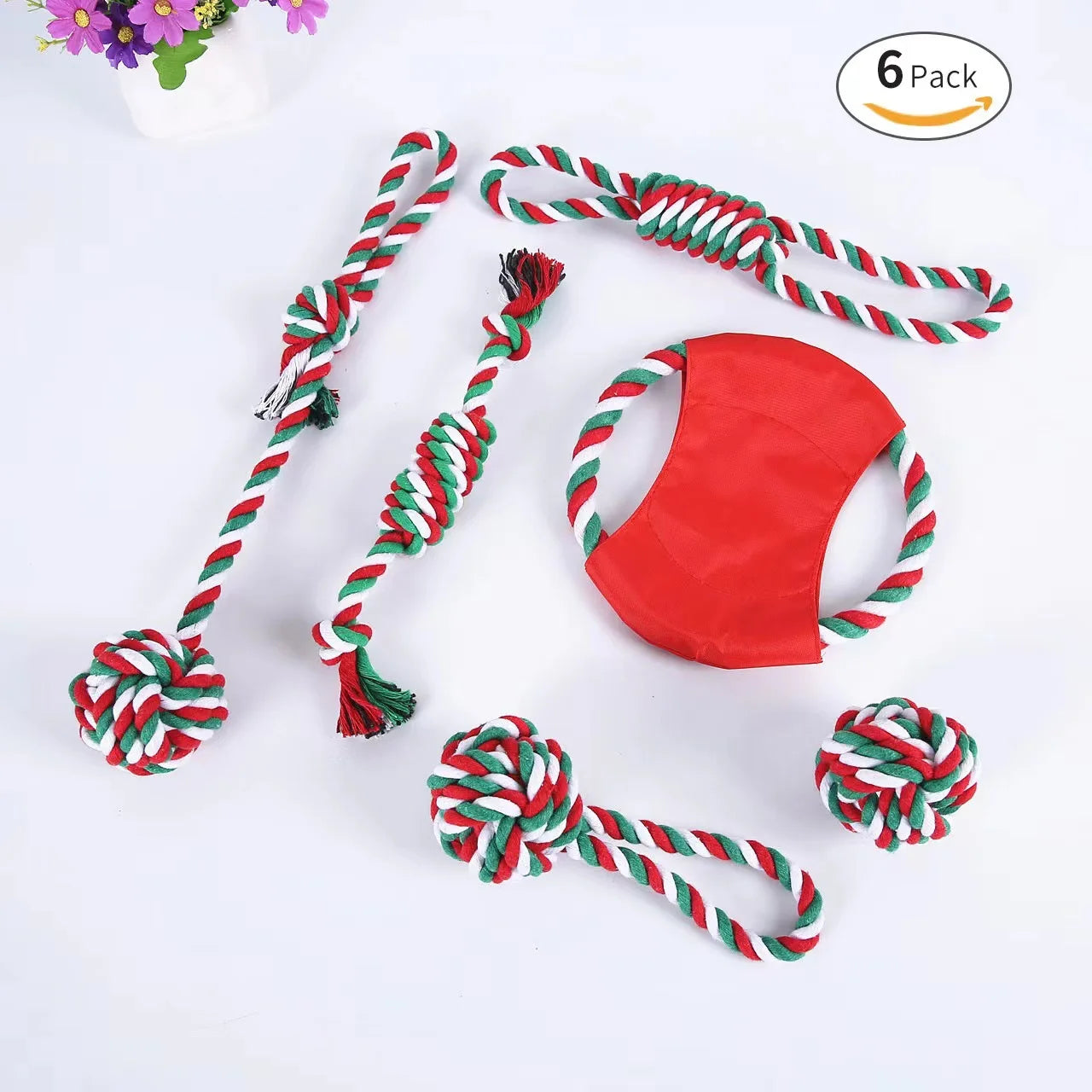 Christmas Series Dog Cotton Rope Toys