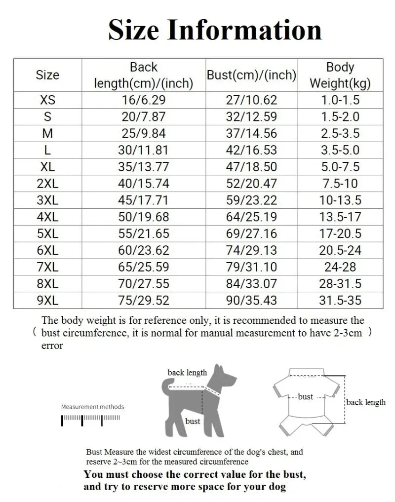 Adidog Dog Hoodies Small and Large Breeds