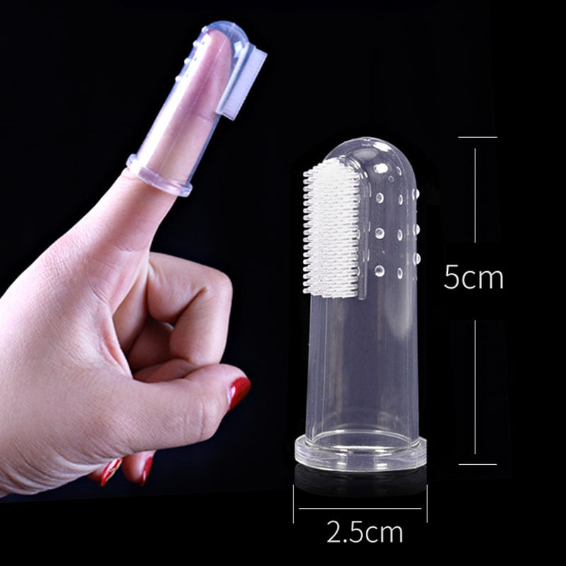 Silicone Finger Cots Toothbrush for Cats & Dogs