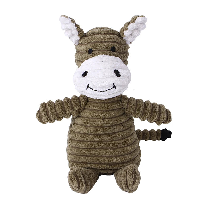 Cute Plush Corduroy Squeak Toy