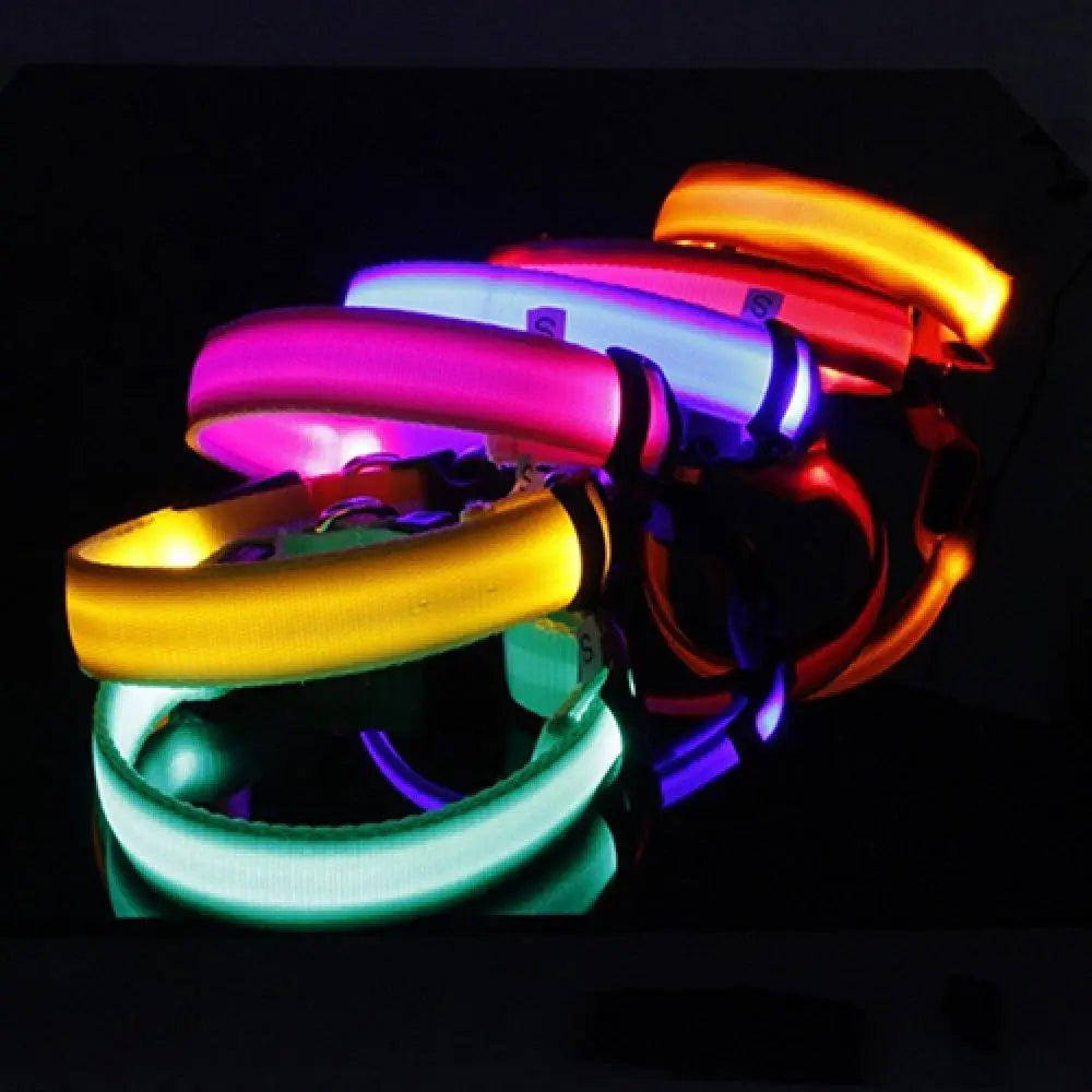 LED Dog Anti-lost Collar Glowing Luminous LED Light