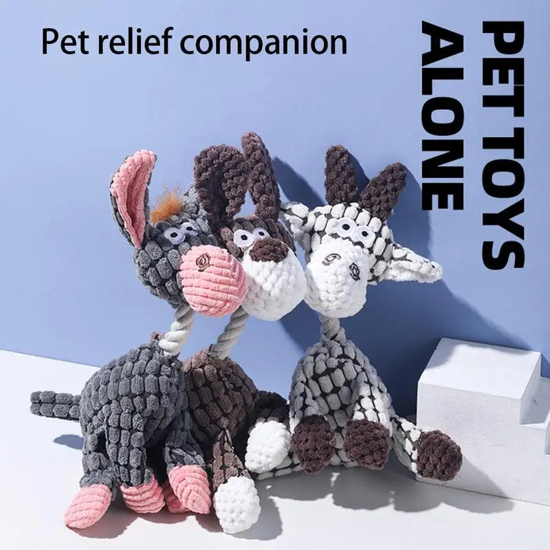 Corduroy Plush Chew Toy For Dogs