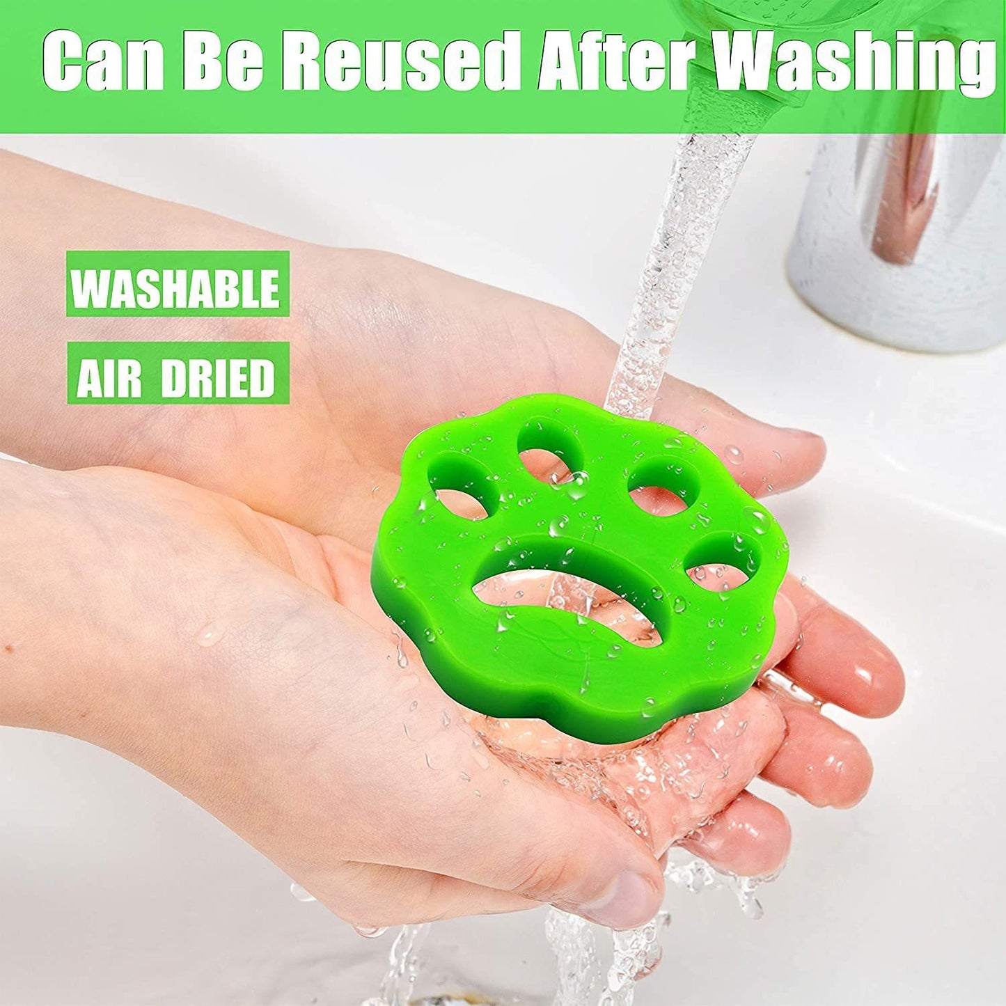 4PCS Washing Machine or Dryer Pet Hair Remover: Reusable