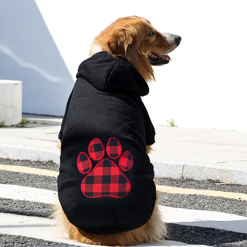 Thick Paw Print or Heart Print Pet Hoodie