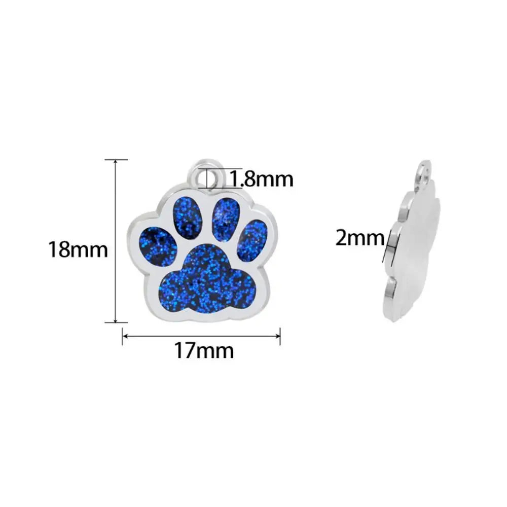 Cat & Dog Paw Print ID Tags