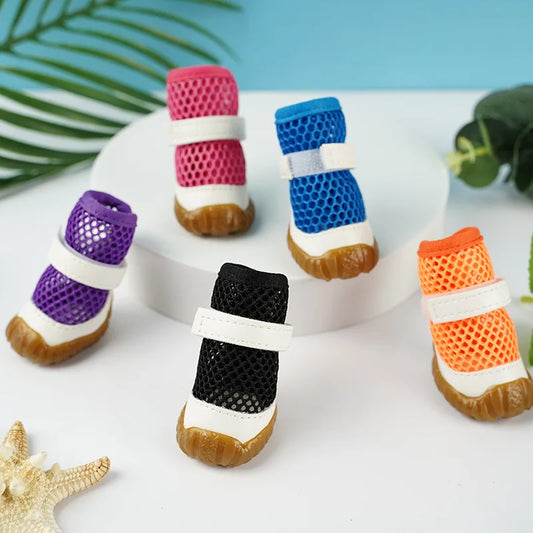 Summer New Pet Supplies Puppy Dog Shoes for Large Dogs Breathable Mesh