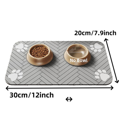 Absorbent Pet Placemat For Food and Water Dish