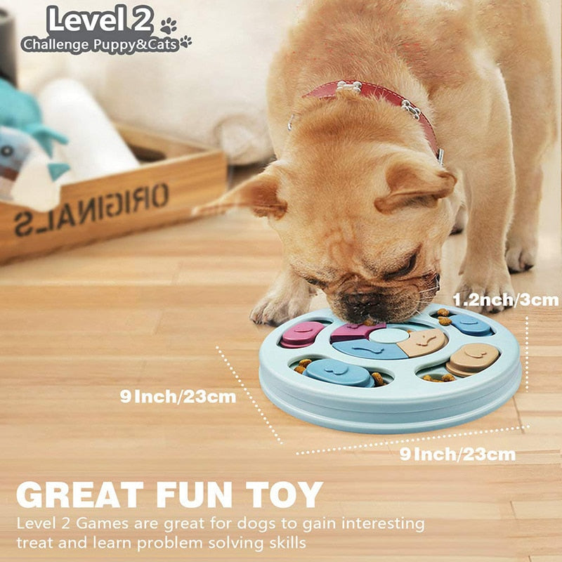 Dog Puzzle Toys, Slow Feeder Training Game