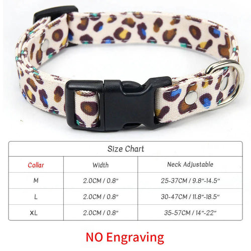 Personalized Dog Collar and Matching Leash