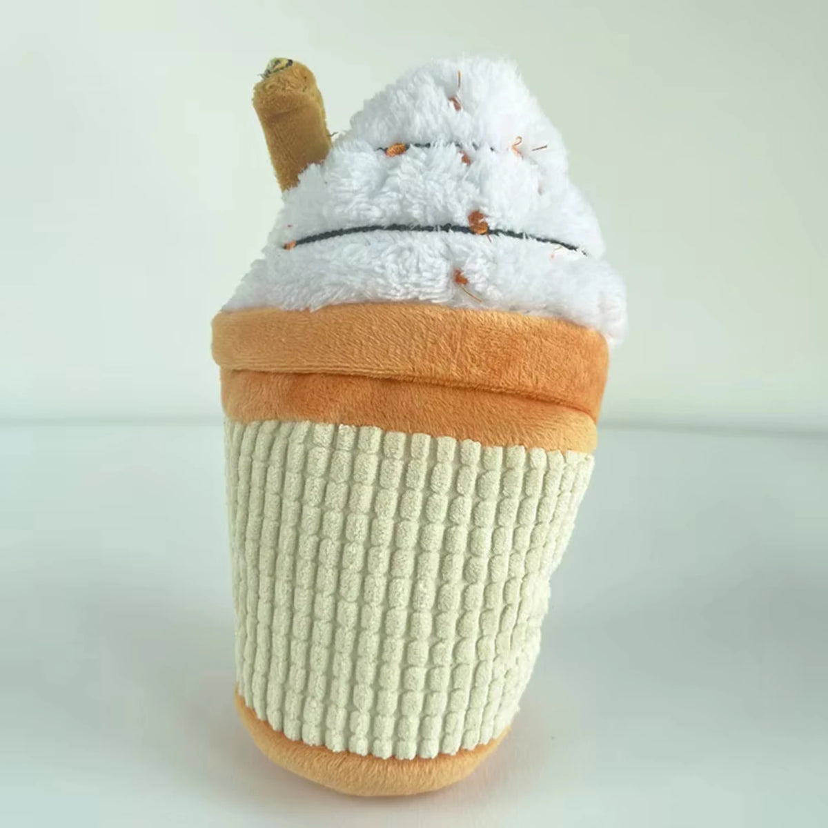 Plush Chew Squeaky Coffee Cup Design