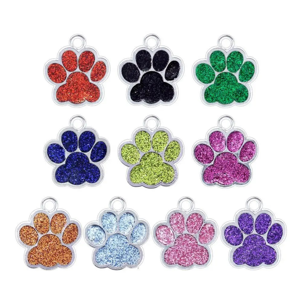 Cat & Dog Paw Print ID Tags