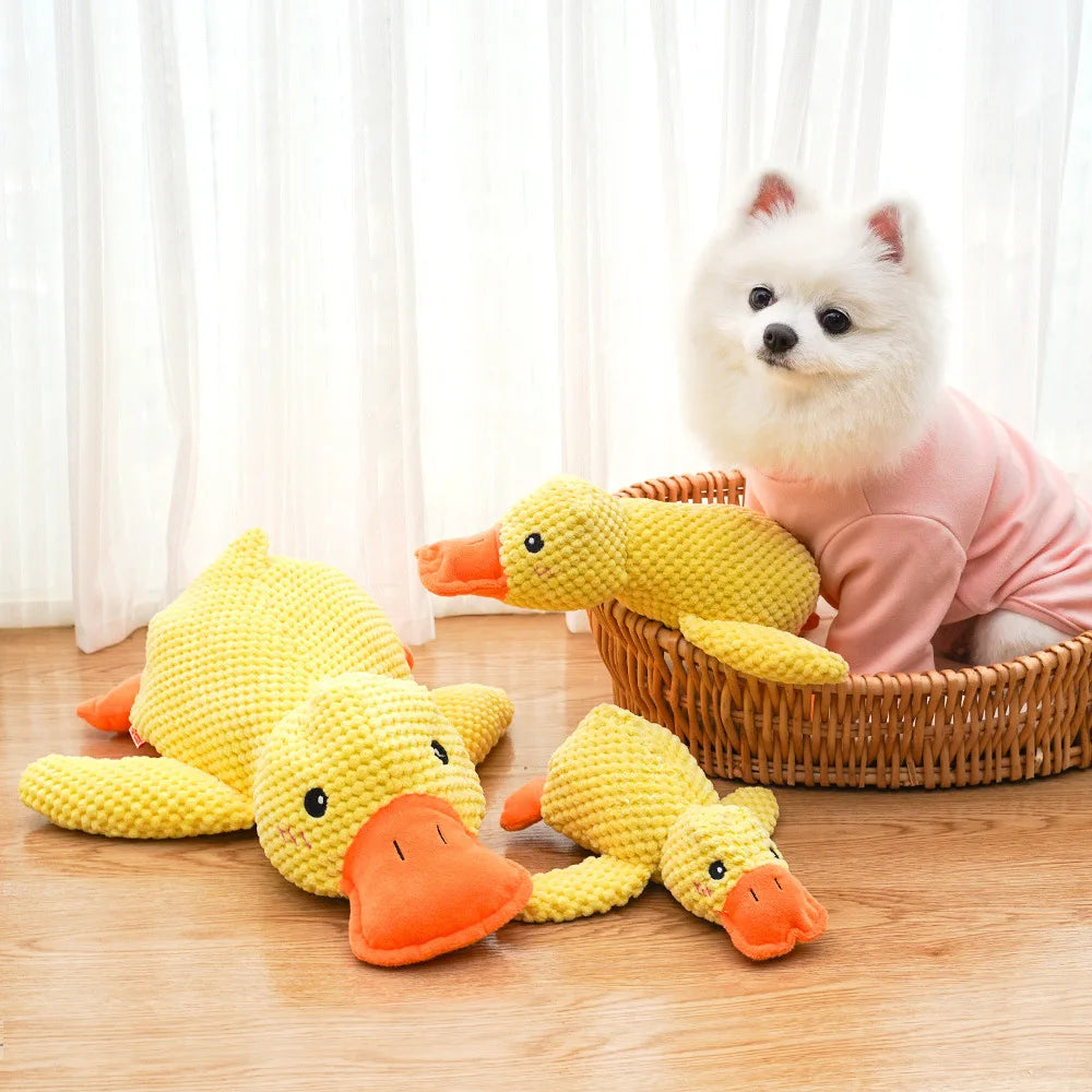 Cute Plush Duck Squeak Toy