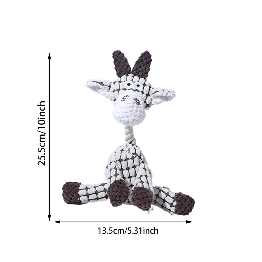 Corduroy Plush Chew Toy For Dogs