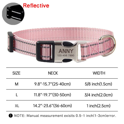 Personalized Dog Collar and Matching Leash