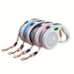 RetractablePaw Print Nylon Dog Leash