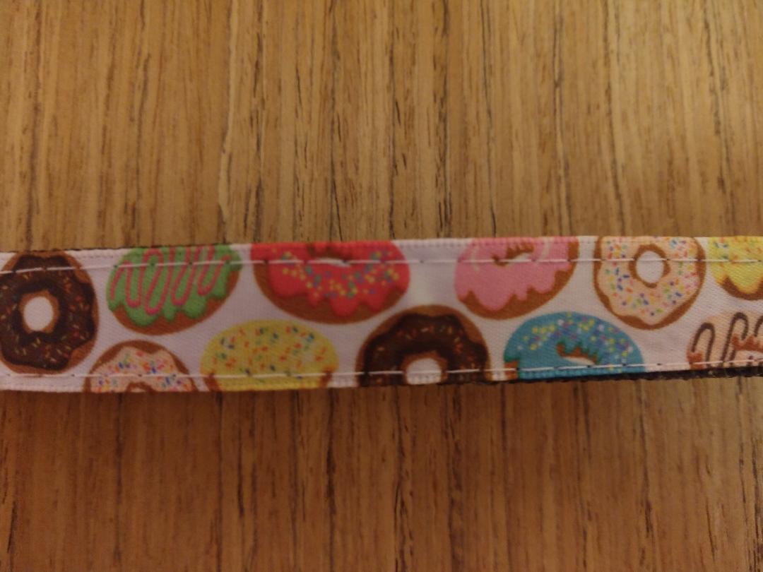 Small Dog Collar and Leash Set or Collar - Donuts Pattern