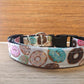 Small Dog Collar and Leash Set or Collar - Donuts Pattern