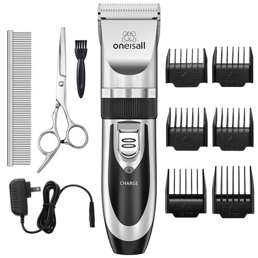 Dog Shaver Clippers Low Noise Rechargeable Cordless Electric Quiet Hair Clippers Set for Dogs Cats Pets