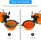 Dog Travel Water Bottle Collapsible Bowls, 2 in 1 Pet Food Container with Collapse Bowls, Outdoor Portable Water Bowls for Walking, Traveling, Camping and Hiking (Orange)