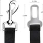 Dog Seat Belt 2 Pack Adjustable Elastic Durable Nylon Pet Dog Car Seat Belt Pet Puppy Safety Leash Leads Car Vehicle Seatbelt for Dogs,Cats and Pets (Black)