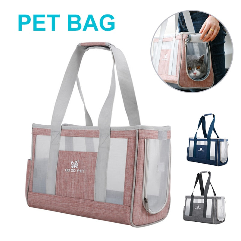 Breathable Pet Carrier: Single Shoulder Bags Light Portable