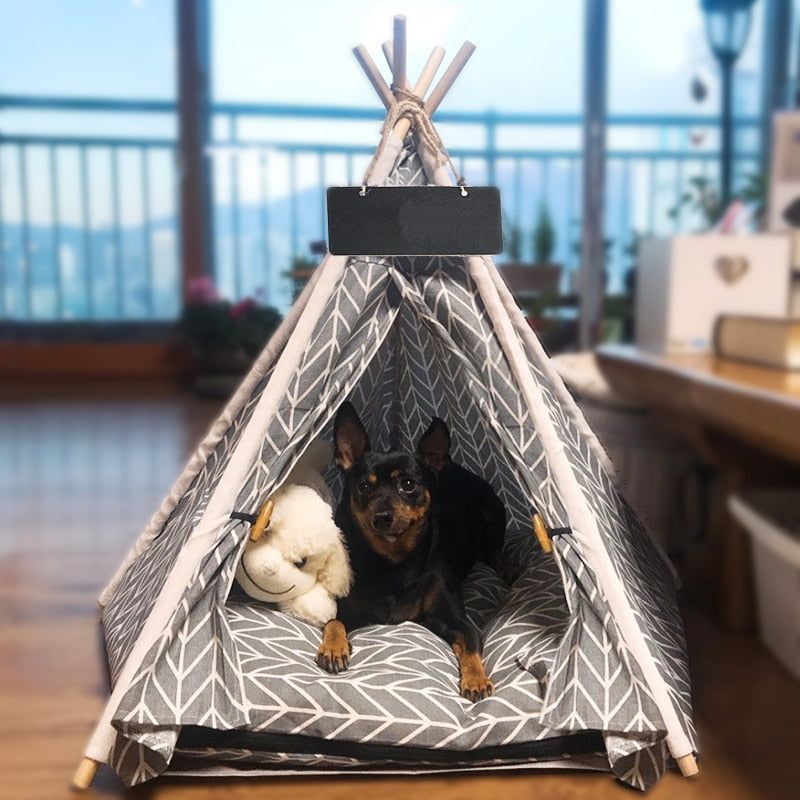 Pet Teepee Bed with Cushion