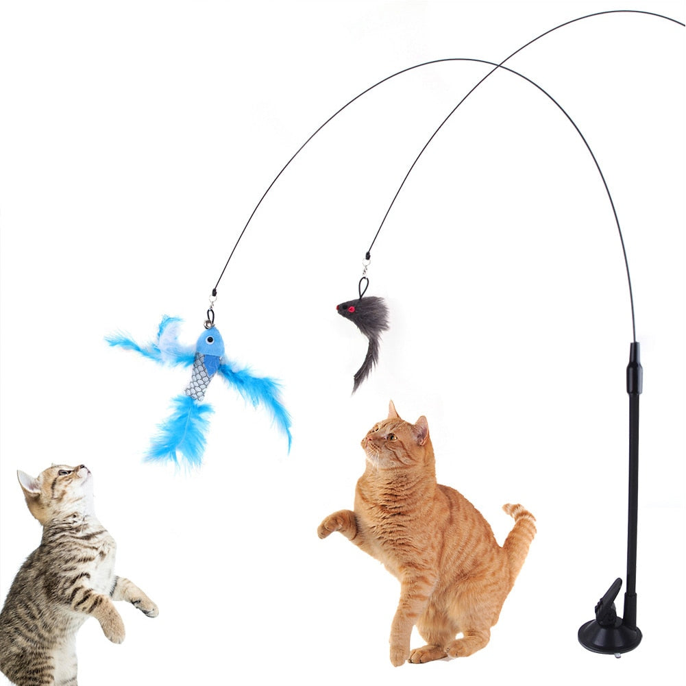 Handfree Bird/Feather Cat Wand