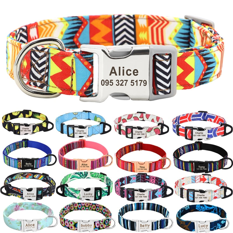 Personalized Pet Collar Nylon